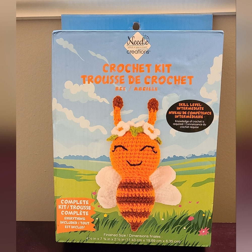 Needle Creations Crochet Kit Bee Intermediate Skill Level